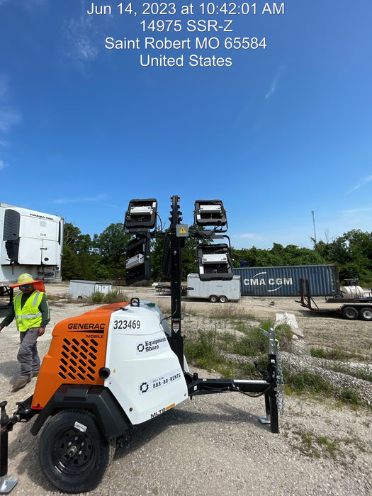 2023 Generac MLT2 Diesel, Flex Switch 120V Input, Powerzone Controller, (4) 320W LED Lights, 4kW Generator, 39.9 Gal Fuel Tank, 2" Ball, T3