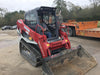 2019 Takeuchi TL10V2-CR Cab/Heat/AC, Rubber Tracks, Backup Alarm, Front & rear working Lights, Auxiliary Hydraulics, 2 Speed Travel, Engine Monitoring System, Hydraulic universal quick hitch w/76" HD smooth dirt bucket with bolt-on edge, 20.3 cubic feet capacity, 48" Pallet forks and frame