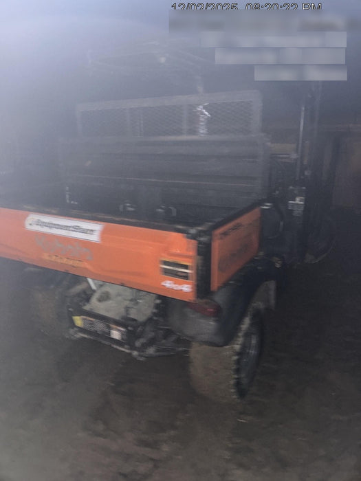 2021 Kubota RTV-X1140W-H Plastic Canopy, Windshield Acrylic Clear, LED Strobe Light, Wire Harness Kit, Back up Alarm