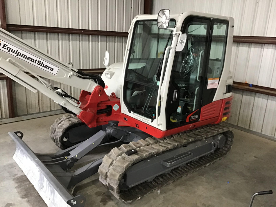 2019 Takeuchi TB290 Takeuchi TB290 Cab/Heat/AC w/Rubber Tracks, Auxiliary Hydraulics, Dozer Blade, Manual QC
