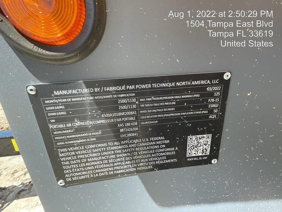 2022 ATLAS COPCO XAS188