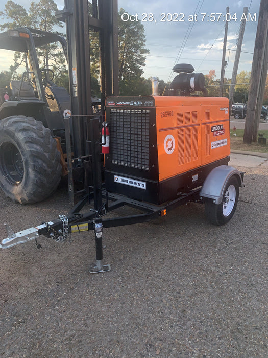 2022 Lincoln Electric Vantage 549X Crosslink Technology, Trailer Mounted, ES Decals, T3