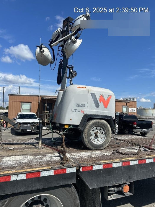 2018 Wacker Neuson LTV6L-MH Wacker Neuson LTV6L Mobile Light Tower w/Fuel Level Sensor Installed