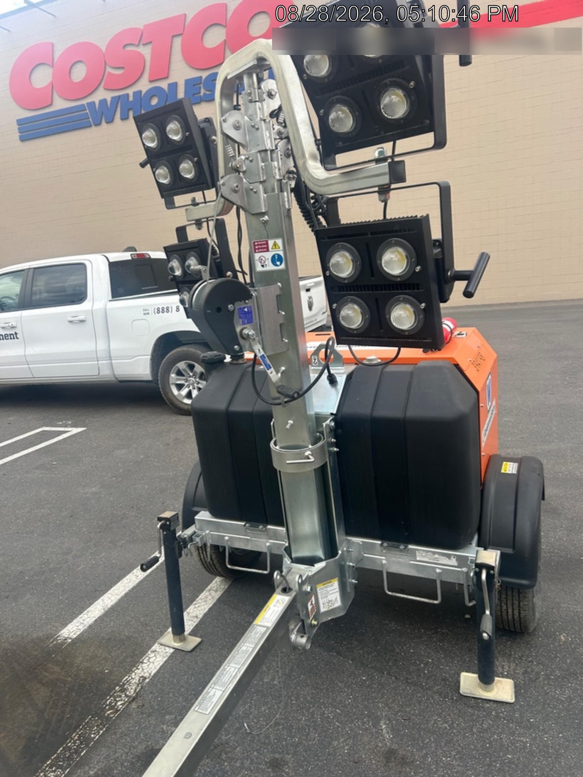 2024 Wanco WLTT-4MM4K Diesel, Deep Sea Controller, Shore Power Plug, Auto Start, (4) 350W LED Floodlights, 4kW Generator, 60 Gal Fuel Tank, 2" Ball, T3