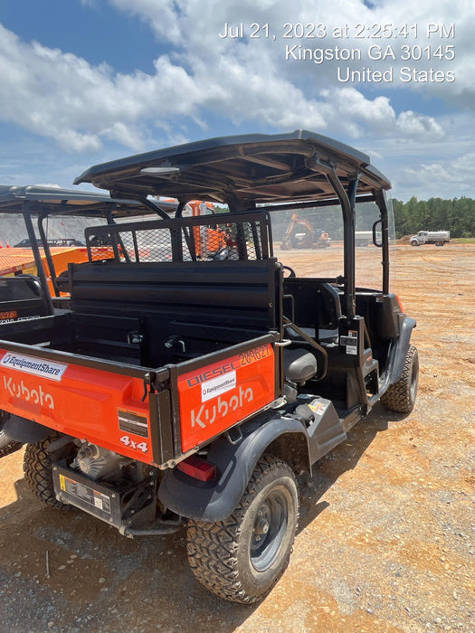 2022 Kubota RTV-X1140W-H Plastic Canopy, Windshield Acrylic Clear, LED Strobe Light, Wire Harness Kit, Back up Alarm