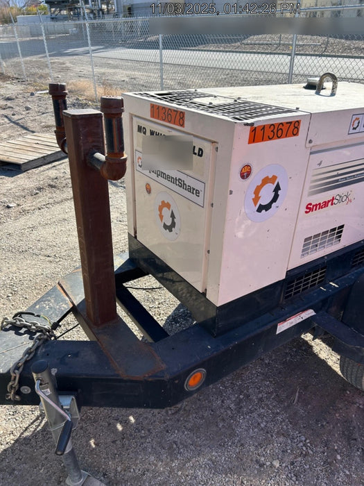 2020 Multiquip DLW400ESA4 400 amp Welder, 14kW, 120/240V, T4F Kubota, Trailer