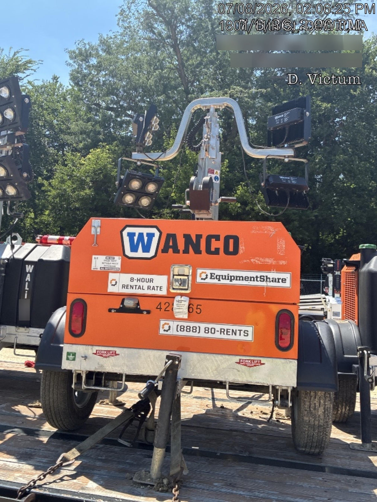2024 Wanco WLTT-4MM4K Diesel, Deep Sea Controller, Shore Power Plug, Auto Start, (4) 350W LED Floodlights, 4kW Generator, 60 Gal Fuel Tank, 2" Ball, T3