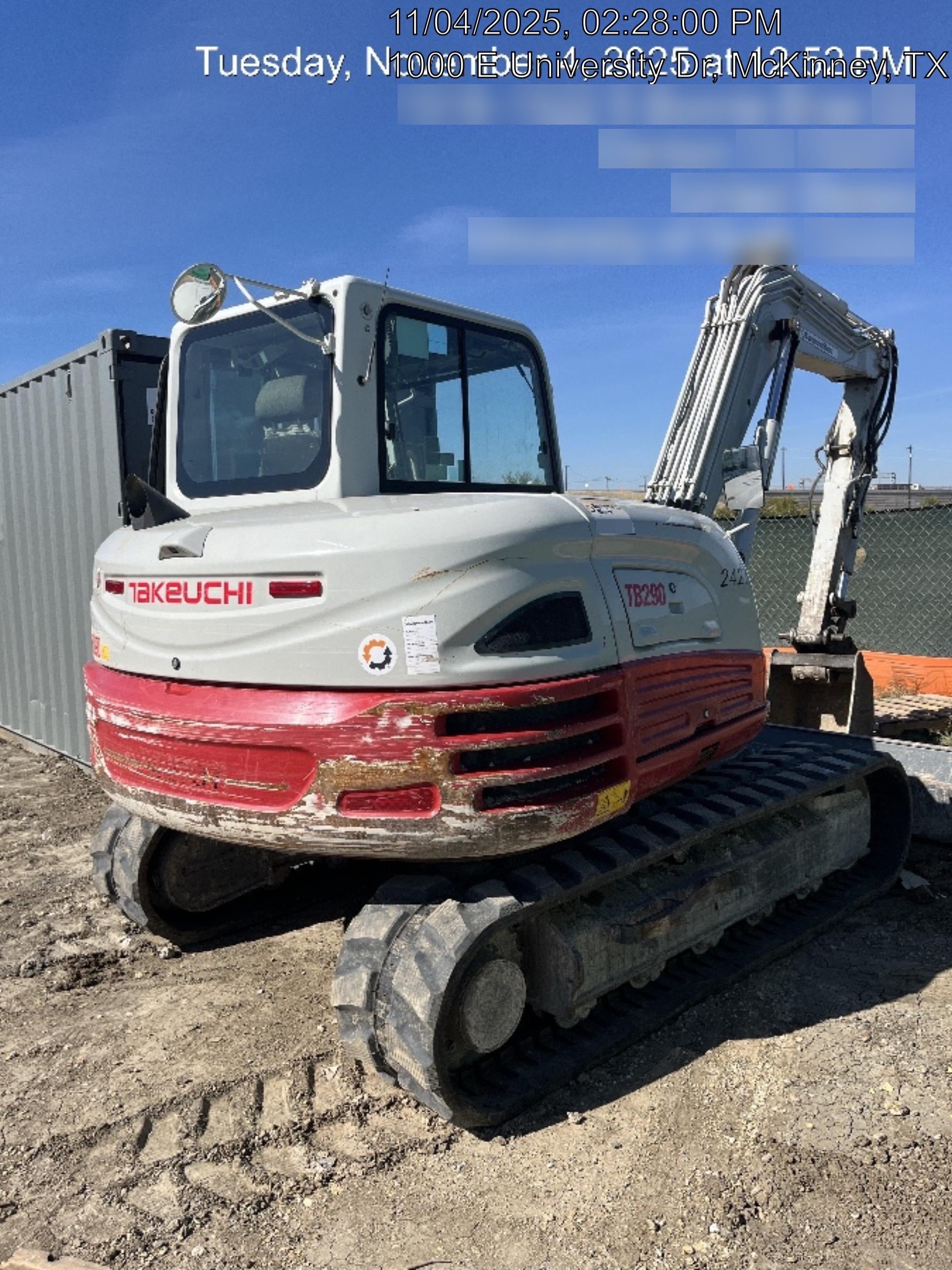 2022 TAKEUCHI TB290-CR