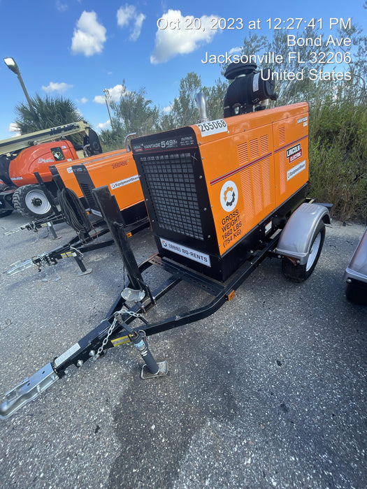 2022 Lincoln Electric Vantage 549X Crosslink Technology, Trailer Mounted, ES Decals, T3