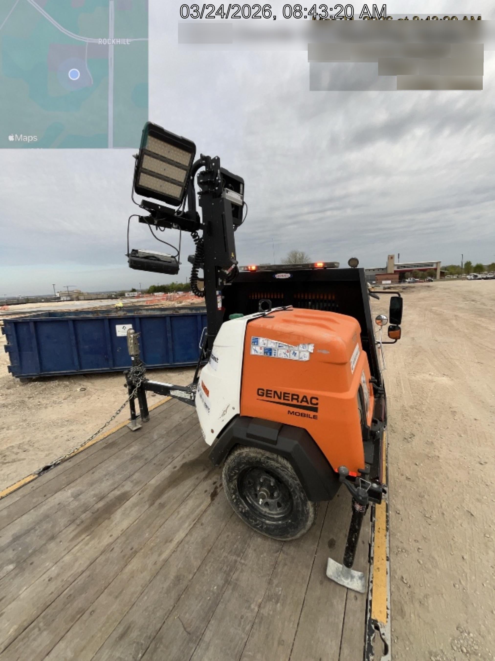 2024 Generac MLT2 Diesel, Flex Switch 120V Input, Powerzone Controller, 
(4) 320W LED Lights, 4kW Generator, 39.9 Gal Fuel Tank, 2" Ball, T3