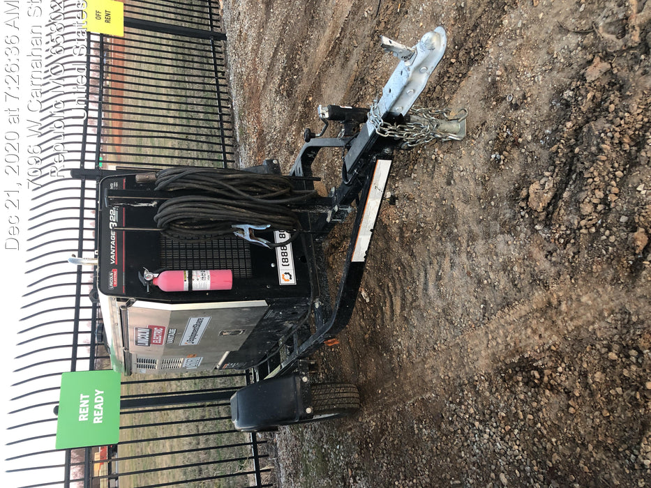 Lincoln Electric Vantage 322 Lincoln Vantage 322 Welder w/Trailer