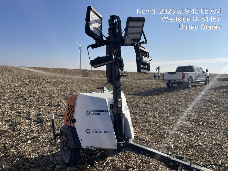 2023 Generac MLT2 Diesel, Flex Switch 120V Input, Powerzone Controller, (4) 320W LED Lights, 4kW Generator, 39.9 Gal Fuel Tank, 2" Ball, T3