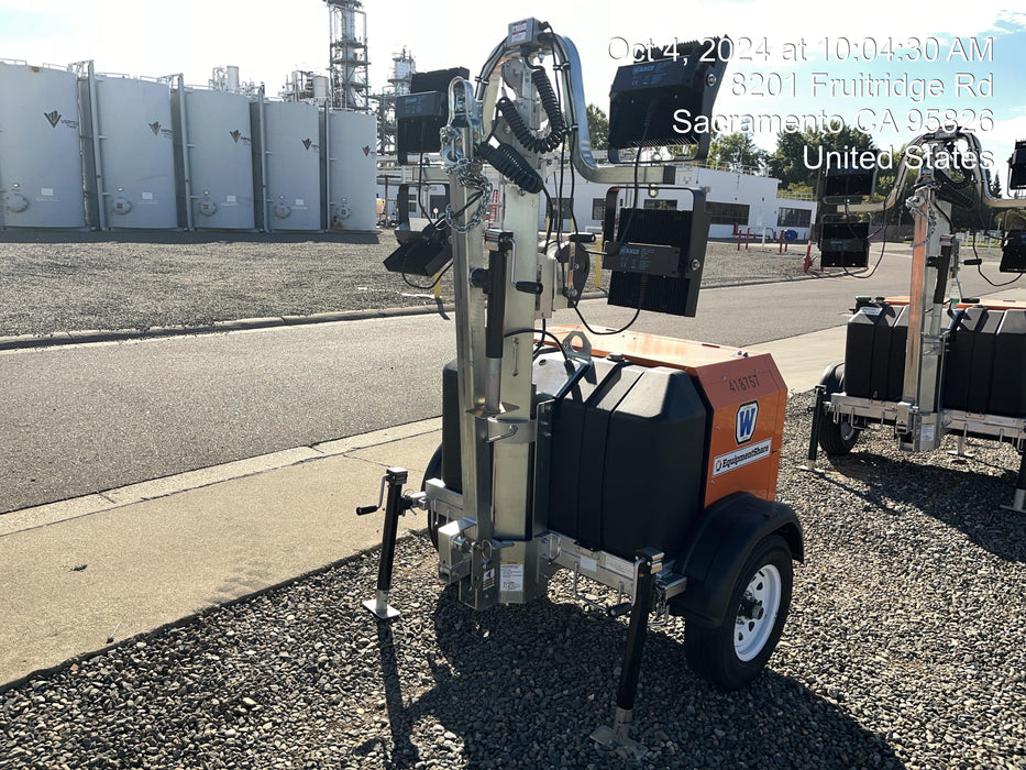 2024 Wanco WLTT-4MM4K Diesel, Deep Sea Controller, Shore Power Plug, Auto Start, (4) 350W LED Floodlights, 4kW Generator, 60 Gal Fuel Tank, 2" Ball, T3