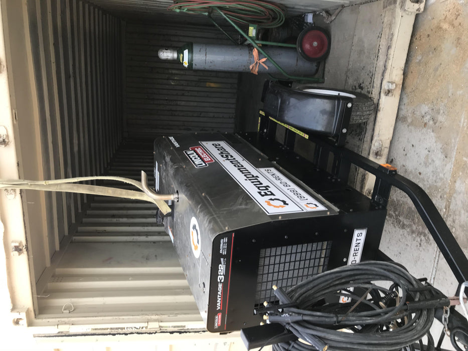 2019 Lincoln Electric Vantage 322 Lincoln Vantage 322 Welder w/Trailer, Light Kit, Cable Rack