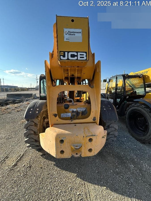 2019 JCB 512-56 Enclosed Cab, 109 HP, Solid Tires, Worklights, Beacon, Aux Hydraulics, Lifting Eye w/60" Carriage/60" Forks