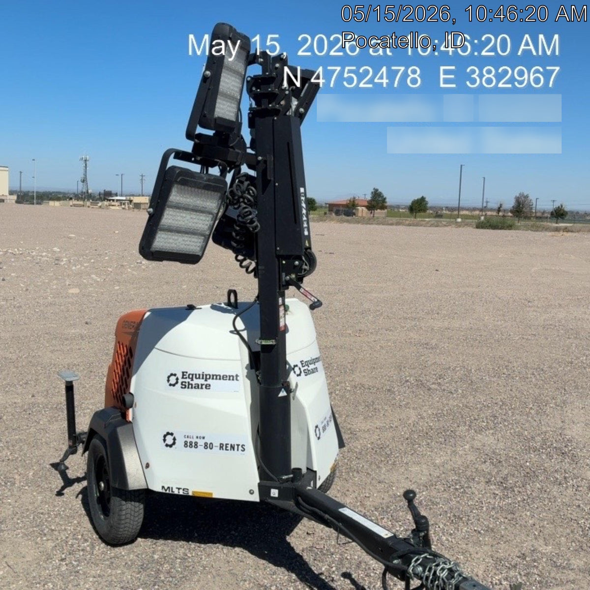 2023 Generac MLT2 Diesel, Flex Switch 120V Input, Powerzone Controller, (4) 320W LED Lights, 4kW Generator, 39.9 Gal Fuel Tank, 2" Ball, T3