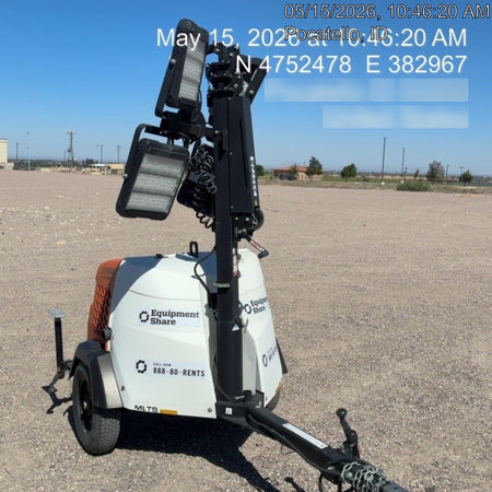 2023 Generac MLT2 Diesel, Flex Switch 120V Input, Powerzone Controller, (4) 320W LED Lights, 4kW Generator, 39.9 Gal Fuel Tank, 2" Ball, T3
