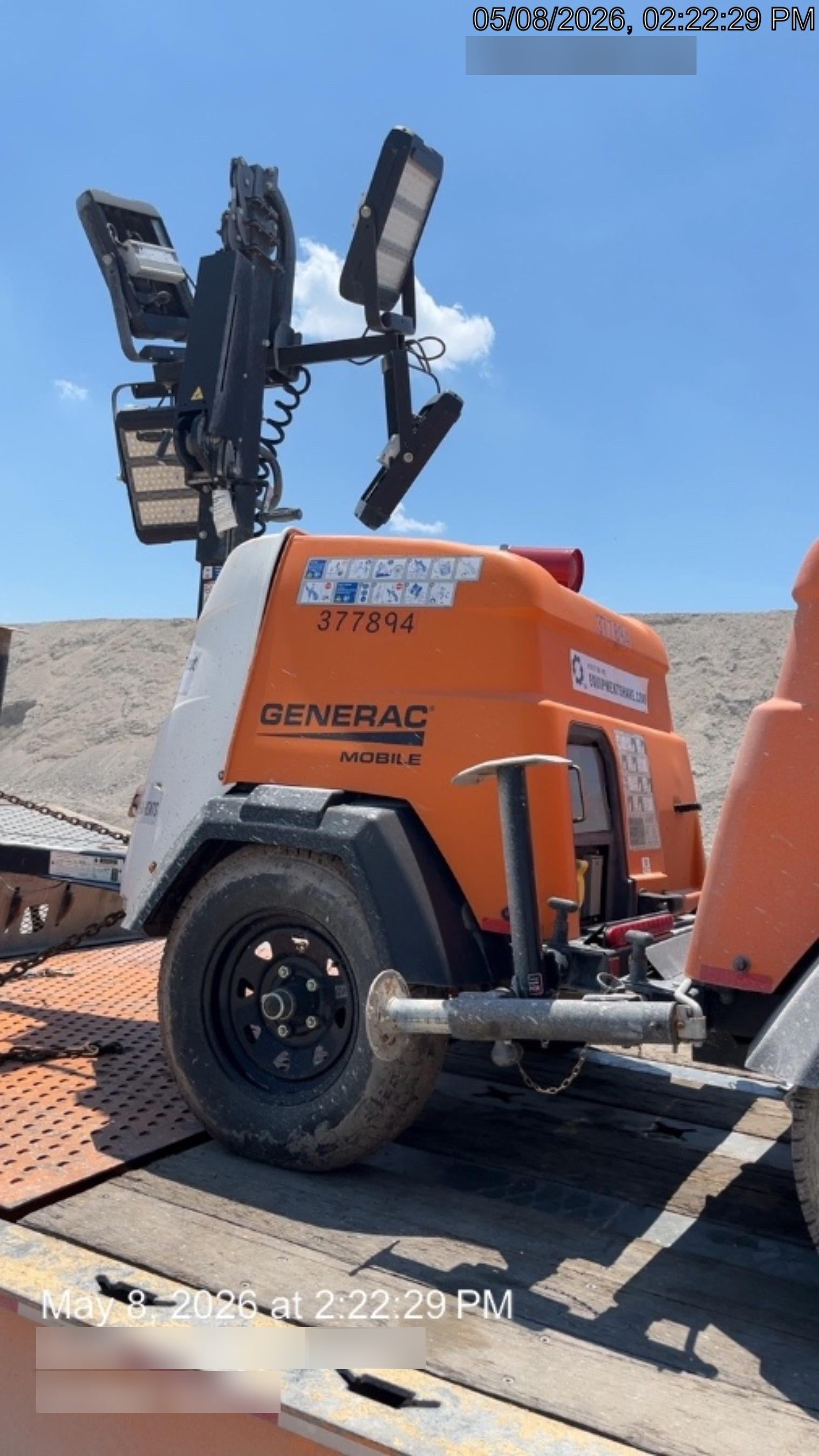 2023 Generac MLT2 Diesel, Flex Switch 120V Input, Powerzone Controller, 
(4) 320W LED Lights, 4kW Generator, 39.9 Gal Fuel Tank, 2" Ball, T3