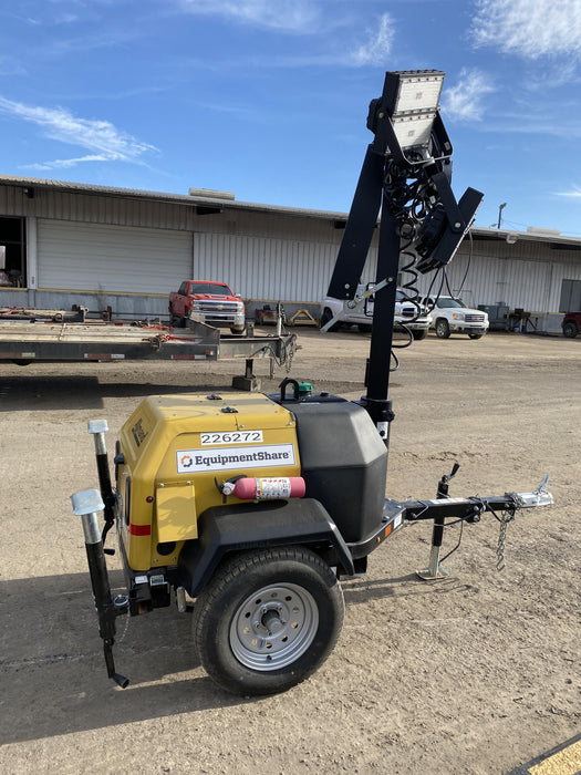 2022 Allmand NLV3GR (4) LED Light Fixture 350W, 23' Vertical Mast, 3kW Prime, Towable, Deep Sea L401, Leveling Jacks, Yanmar T4F 5.8hp