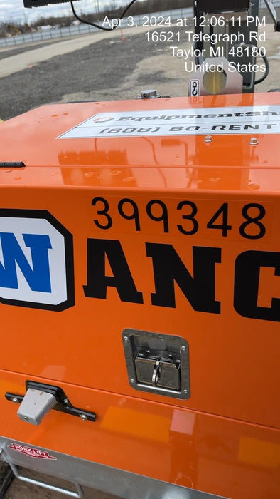 2024 Wanco WLTT-4MM4K Diesel, Deep Sea Controller, Shore Power Plug, Auto Start, (4) 350W LED Floodlights, 4kW Generator, 60 Gal Fuel Tank, 2" Ball, T3