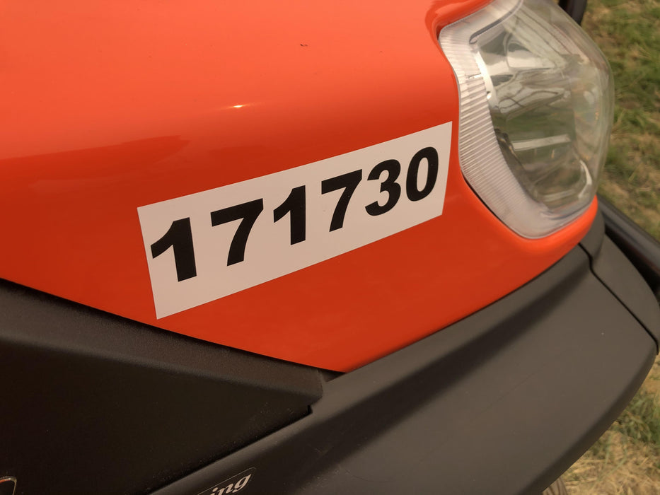 2021 Kubota RTV-X1140W-H Plastic Canopy, Windshield Acrylic Clear, LED Strobe Light, Wire Harness Kit, Back up Alarm