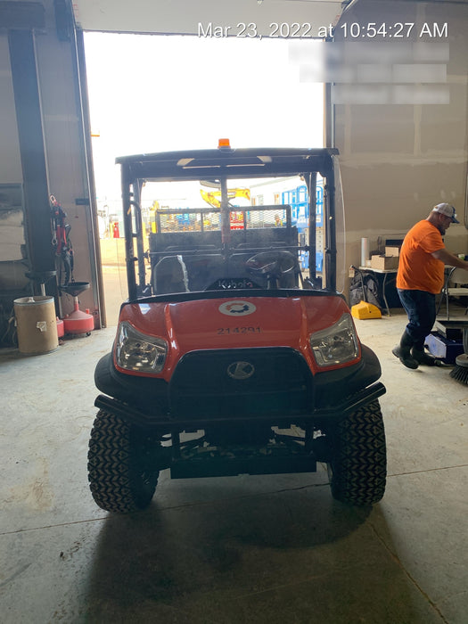 2022 Kubota RTV-X1140W-H Plastic Canopy, Windshield Acrylic Clear, LED Strobe Light, Wire Harness Kit, Back up Alarm