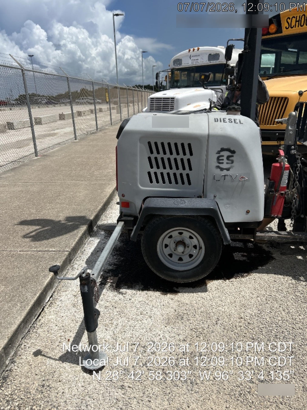 2018 Wacker Neuson LTV6L-MH Wacker Neuson LTV6L Mobile Light Tower w/Fuel Level Sensor Installed
