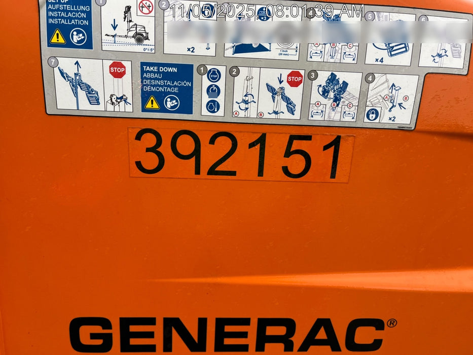 2024 Generac MLT2 Diesel, Flex Switch 120V Input, Powerzone Controller, 
(4) 320W LED Lights, 4kW Generator, 39.9 Gal Fuel Tank, 2" Ball, T3