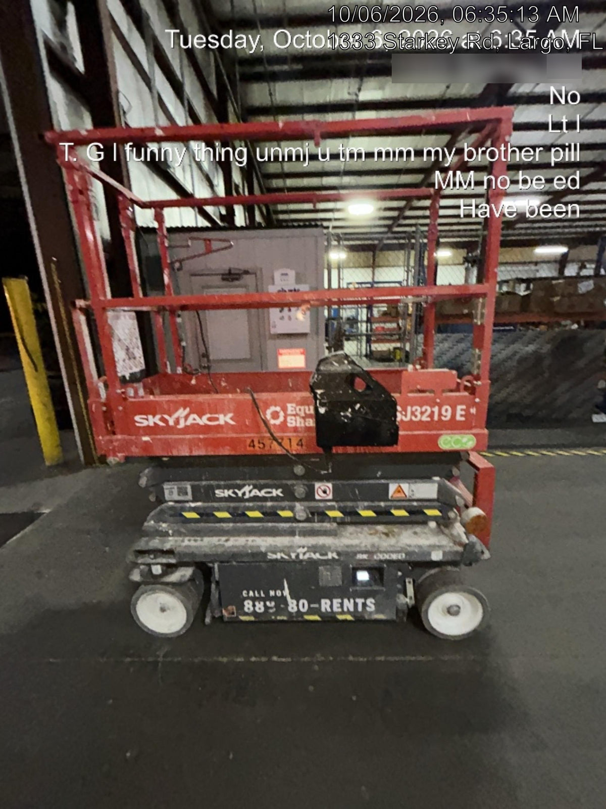 2024 Skyjack SJ3219 Electric Drive, Sld NM Tires, DBcns, RFRails, Power to Platform, T3 + Access Control