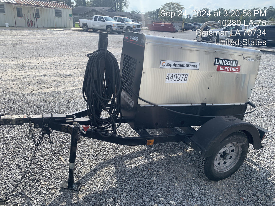 2024 Lincoln Electric LE400 Kubota V1505, Trlr, Cable Rack, Light Kit, ES Decals, T3