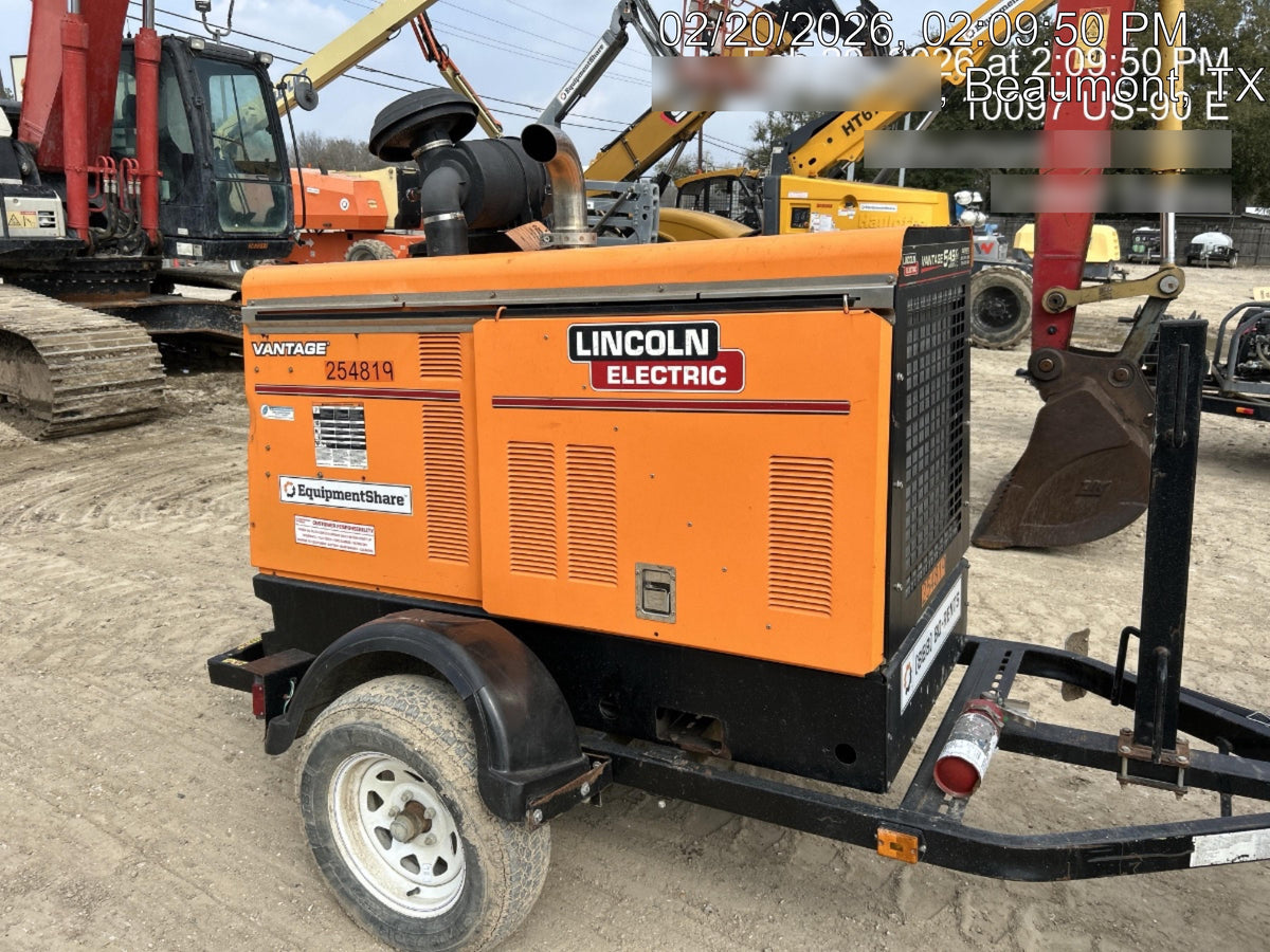 2022 Lincoln Electric Vantage 549X Crosslink Technology, Trailer Mounted, ES Decals, T3
