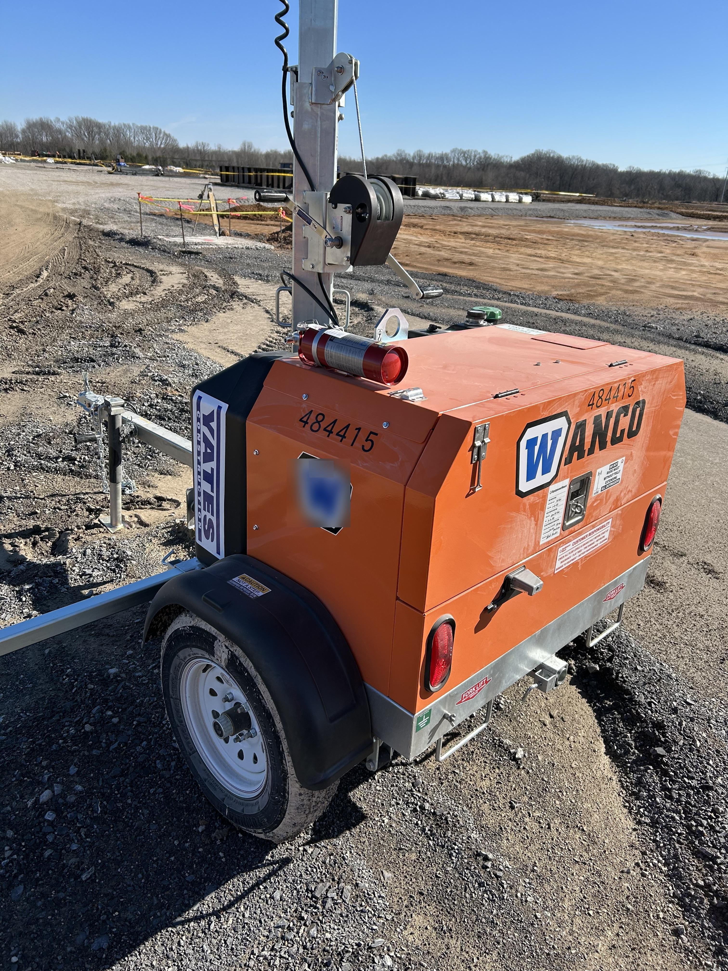 2024 Wanco WLTT-4MM4K Diesel, Mitsubishi L2E, 9.0HP @1800 rpm, Deep Sea Controller, Shore Power Plug, Auto Start, (4) 350W LED Floodlights, 4kW Generator, 60 Gal Fuel Tank, 2" Ball, T3