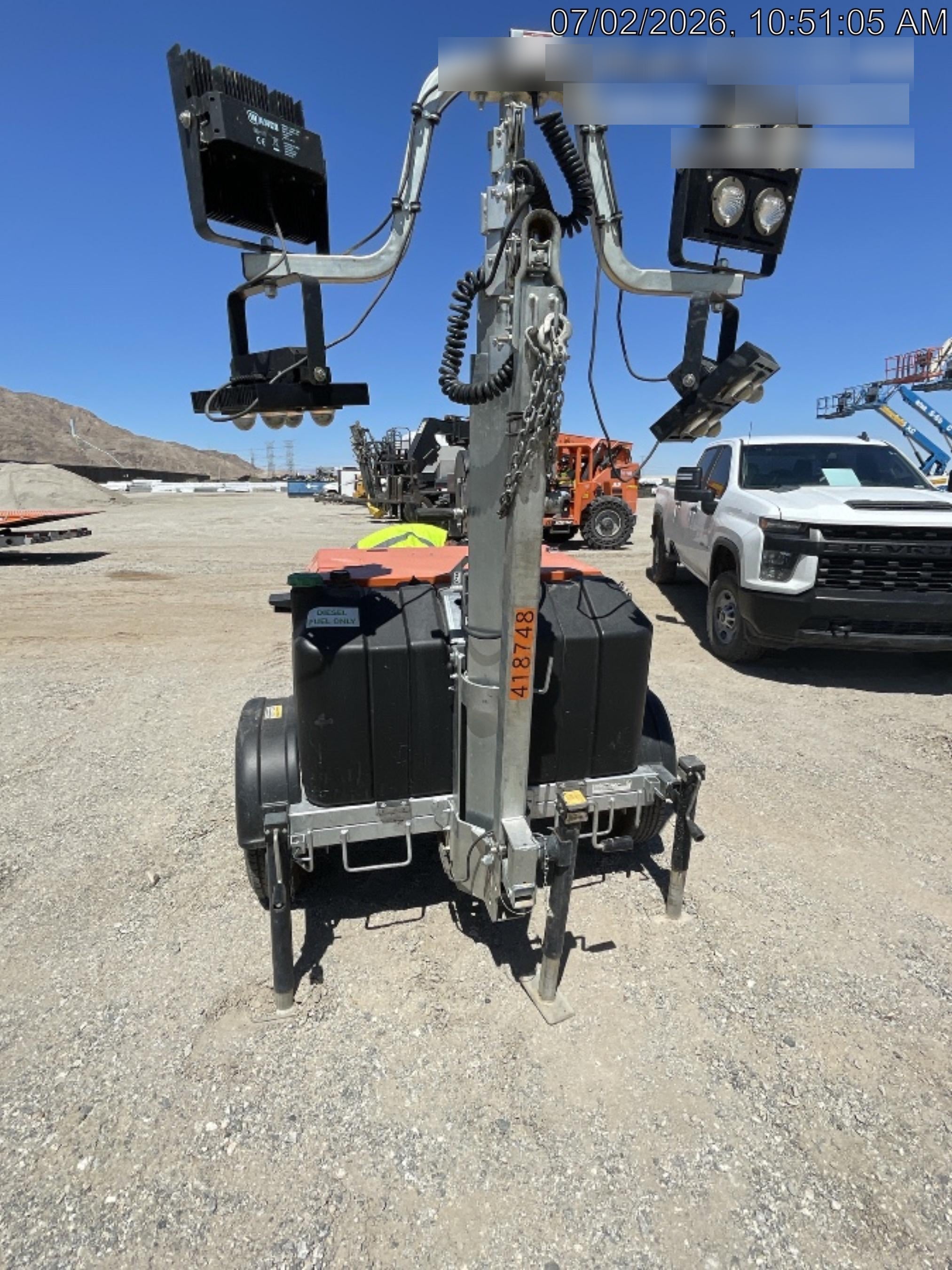 2024 Wanco WLTT-4MM4K Diesel, Deep Sea Controller, Shore Power Plug, Auto Start, (4) 350W LED Floodlights, 4kW Generator, 60 Gal Fuel Tank, 2" Ball, T3