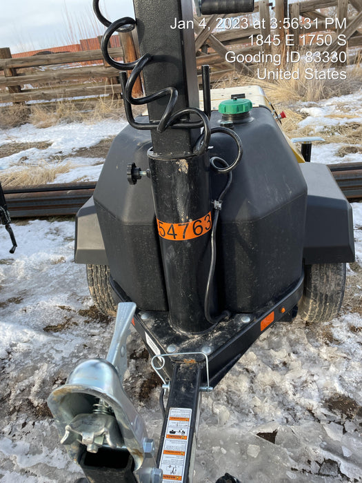 2022 Allmand NLV3GR (4) LED Light Fixture 350W, 23' Vertical Mast, 3kW Prime, Towable, ES Decals, T3