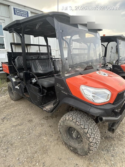 2022 Kubota RTV-X1140W-H Plastic Canopy, Windshield Acrylic Clear, LED Strobe Light, Wire Harness Kit, Back up Alarm