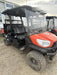 2022 Kubota RTV-X1140W-H Plastic Canopy, Windshield Acrylic Clear, LED Strobe Light, Wire Harness Kit, Back up Alarm