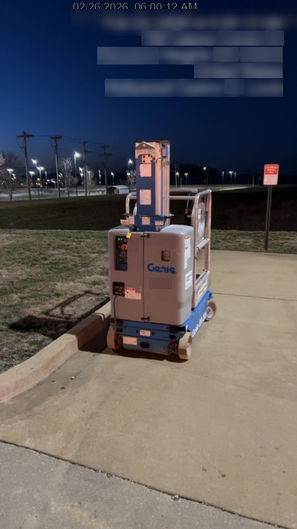 2018 GENIE GR-20