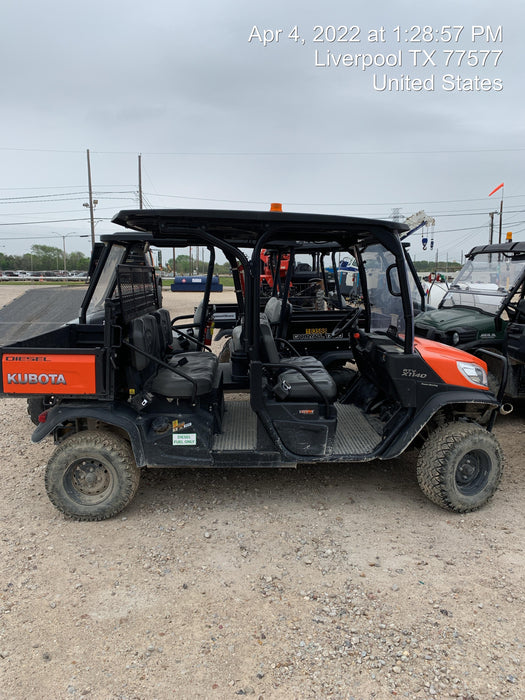 2021 Kubota RTV-X1140WL-H Canopy, Diesel, 4 Passanger, Windshield, Mirror, Backup Alarm, Beacon
