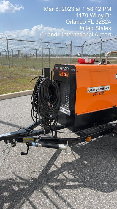 2022 Lincoln Electric LE400 Kubota V1505, Trlr, Cable Rack, Light Kit, ES Decals, T3