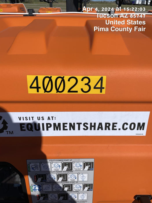 2024 Generac MLT2 Diesel, Flex Switch 120V Input, Powerzone Controller, 
(4) 320W LED Lights, 4kW Generator, 39.9 Gal Fuel Tank, 2" Ball, T3