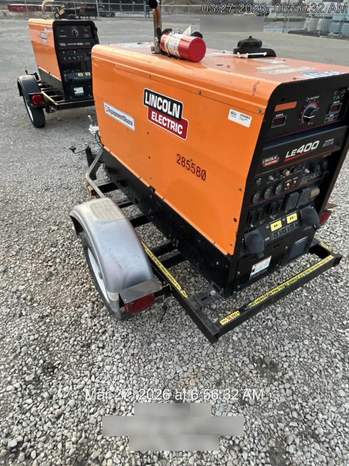 2022 Lincoln Electric LE400 Kubota V1505, Trlr, Cable Rack, Light Kit, ES Decals, T3