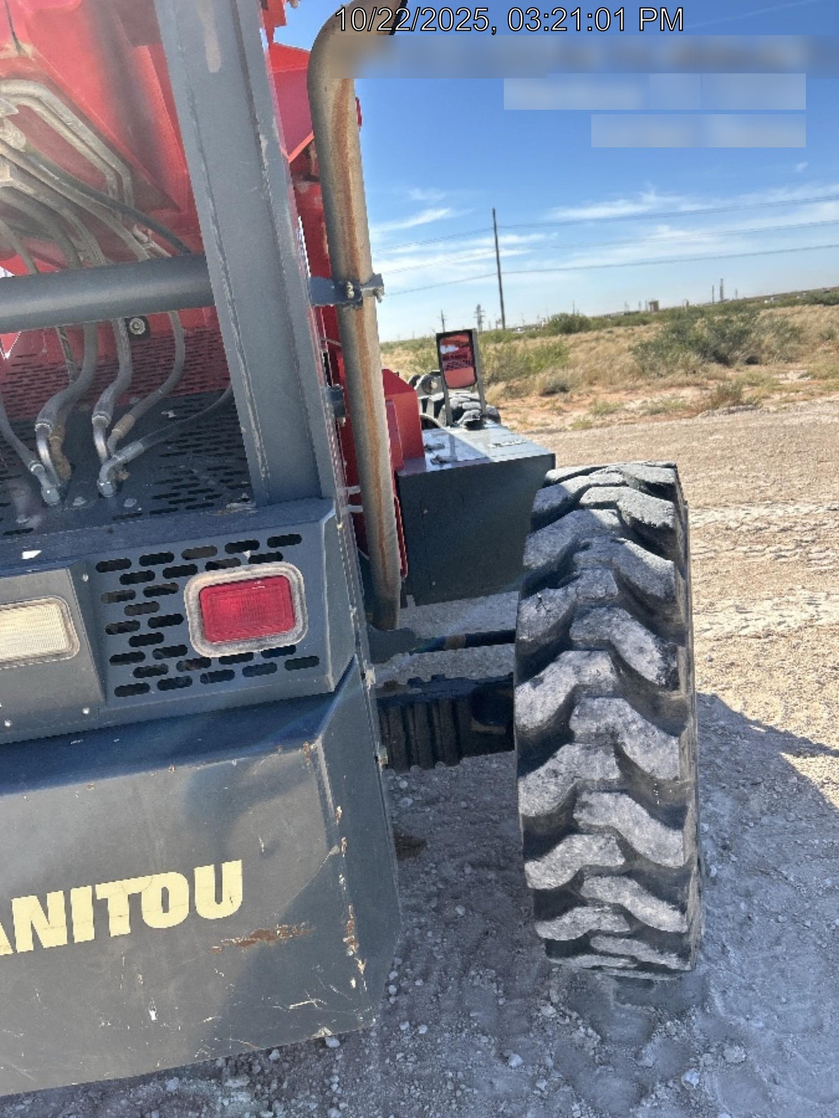 2019 Manitou MTA10055 MTA10055 - 120 HP T4, Canopy, Worklights/Strobe, Beacon, 66" Carriage, 60" Forks, Solid Tires, Lift Hook, Aux Hydraulics