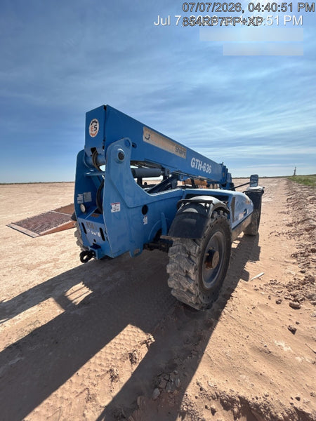 2018 Genie GTH-636 Genie GTH-636 w/Open ROPS, Solid Tires, Work Light/Beacon, 48" Carriage and Forks