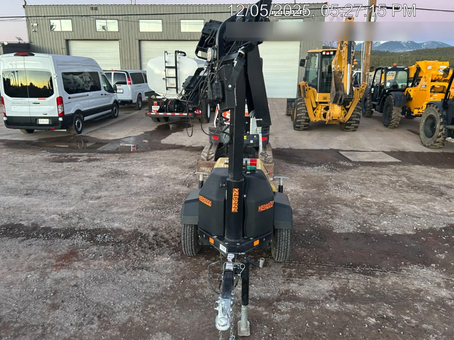 2022 Allmand NLV3GR (4) LED Light Fixture 350W, 23' Vertical Mast, 3kW Prime, Towable, ES Decals, T3