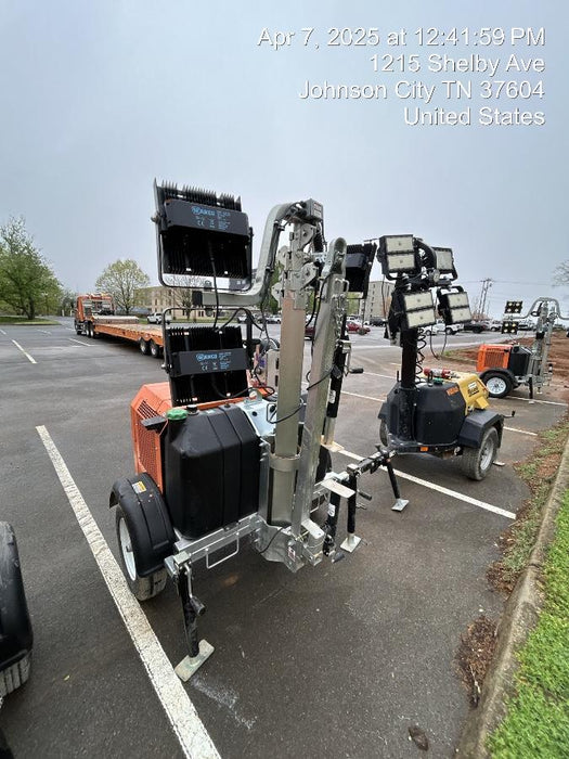 2025 Wanco WLTT-4MM4K Diesel, Mitsubishi L2E, 9.0HP @1800 rpm, Deep Sea Controller, Shore Power Plug, Auto Start, (4) 350W LED Floodlights, 4kW Generator, 60 Gal Fuel Tank, 2" Ball, T3