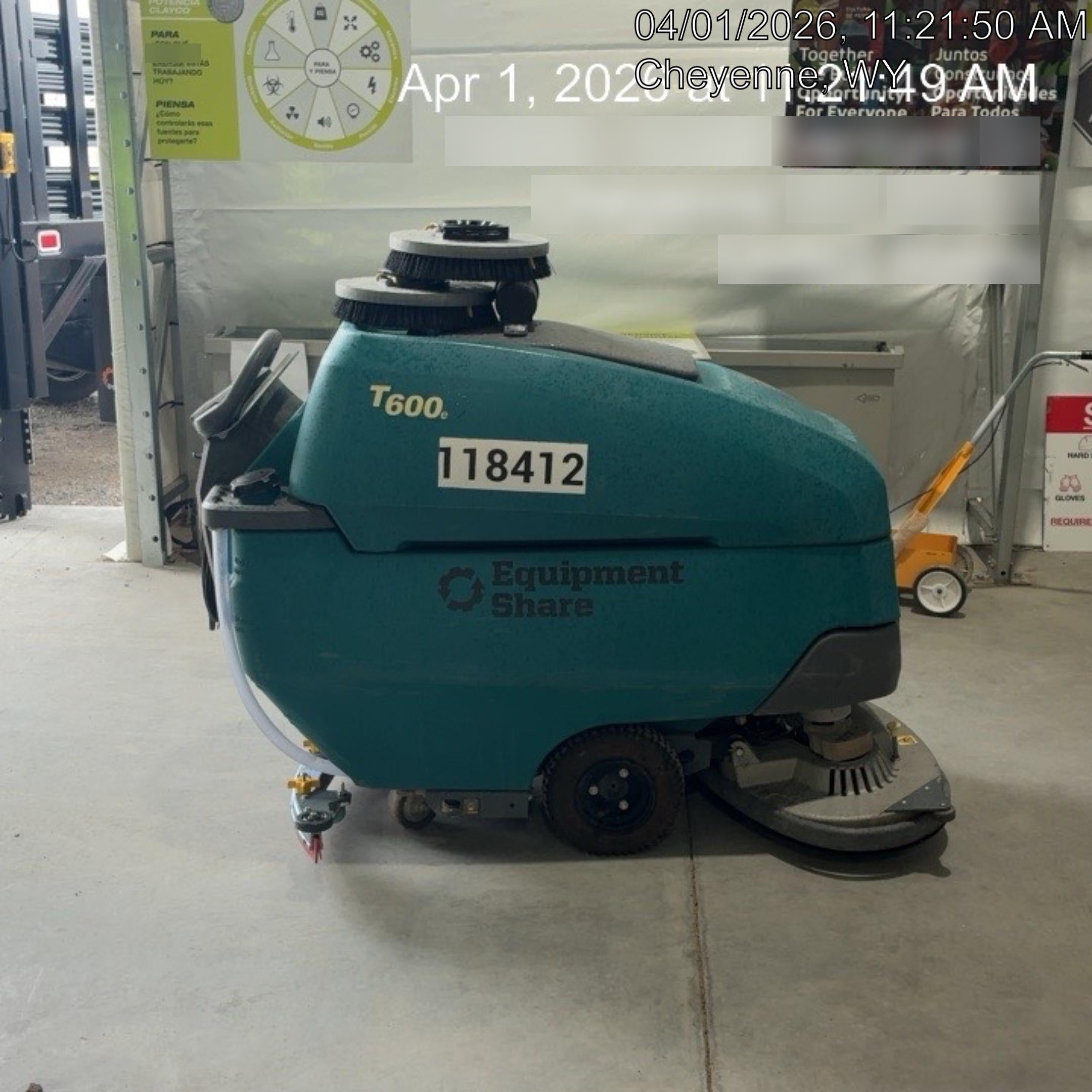 2020 TENNANT T600E