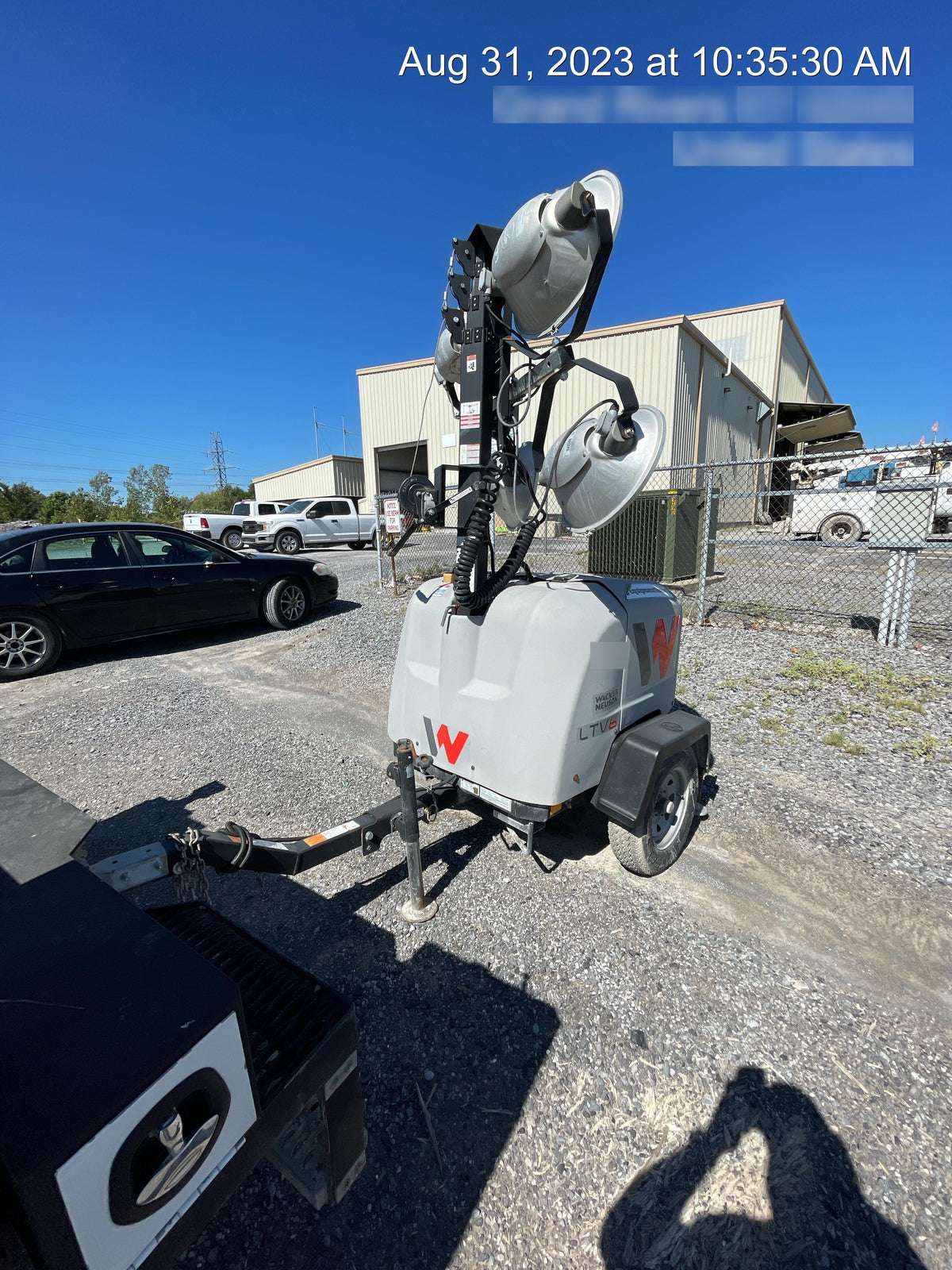 2018 Wacker Neuson LTV6L-MH Wacker Neuson LTV6L Mobile Light Tower w/Fuel Level Sensor Installed