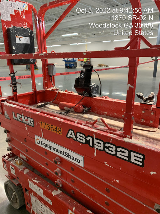 2021 Lgmg AS1932E Electric Drive, Solid Non Marking Tires, Dual Beacons