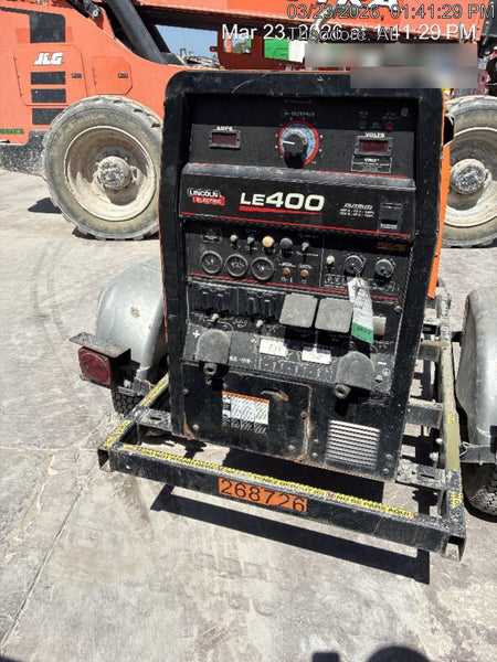 2022 Lincoln Electric LE400 Kubota V1505, Trlr, Cable Rack, Light Kit, ES Decals, T3