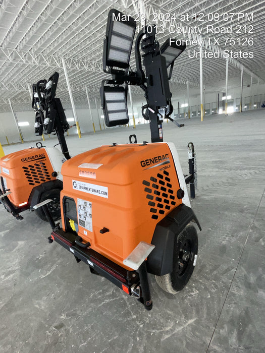 2024 Generac MLT2 Diesel, Flex Switch 120V Input, Powerzone Controller, 
(4) 320W LED Lights, 4kW Generator, 39.9 Gal Fuel Tank, 2" Ball, T3